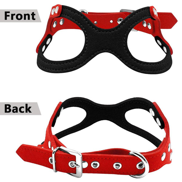 Soft Suede Leather Small Dog Harness for Puppies