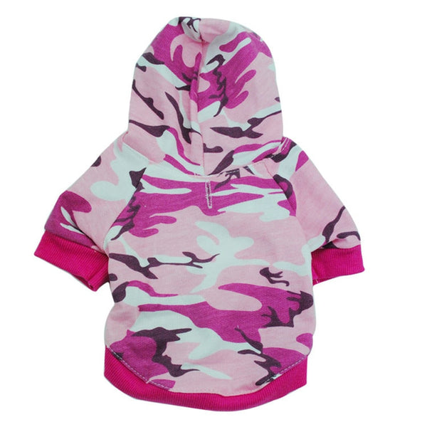 Mejor Pets Dog Clothes Small Pet Camouflage Hoodie Winter Warm Sweatshirt T-shirt