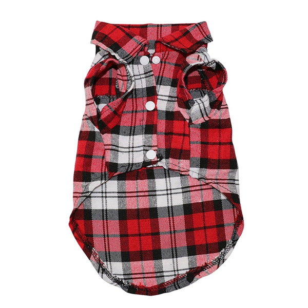 Mejor Pets Plaid Dog Clothes