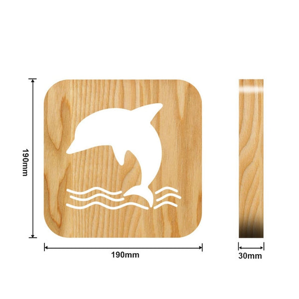 Mejor Pets Wooden Dog Paw Cat Animal Night Light