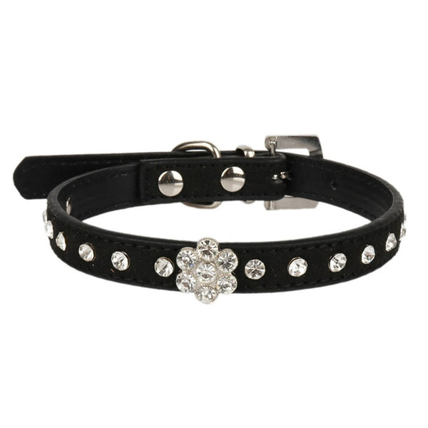 Mejor Pets Black Small Cats Collars Kitten Breakaway Necklace Accessories Rhinestone