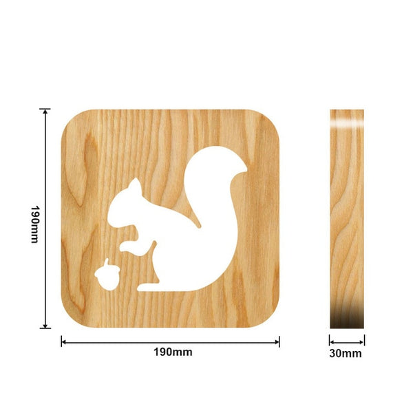 Mejor Pets Wooden Dog Paw Cat Animal Night Light