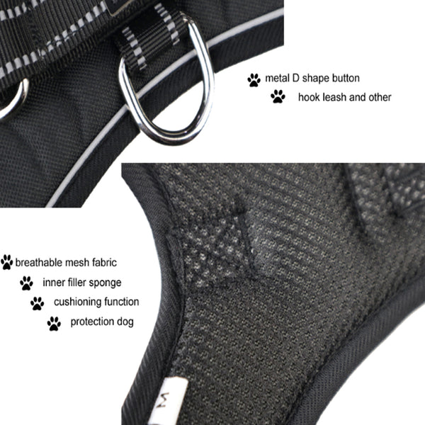 Mejor Pets Dog Harness Breathable Safety Reflective Pets Dog Vest