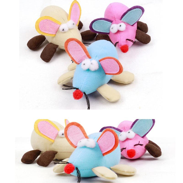 Mejor Pets Cat Toy Plush False Big Ears Mouse Vibrating Rat Trick Playing Toy