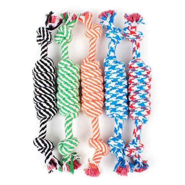 Mejor Pets 1 Pcs 27CM Dog Toys Funny Cotton Rope Toy Chew Toys Random Colors