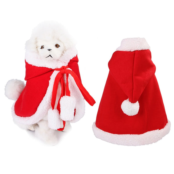 Mejor Pets Christmas Hooded Cloak Cute Cats Dogs