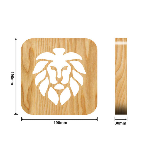 Mejor Pets Wooden Dog Paw Cat Animal Night Light