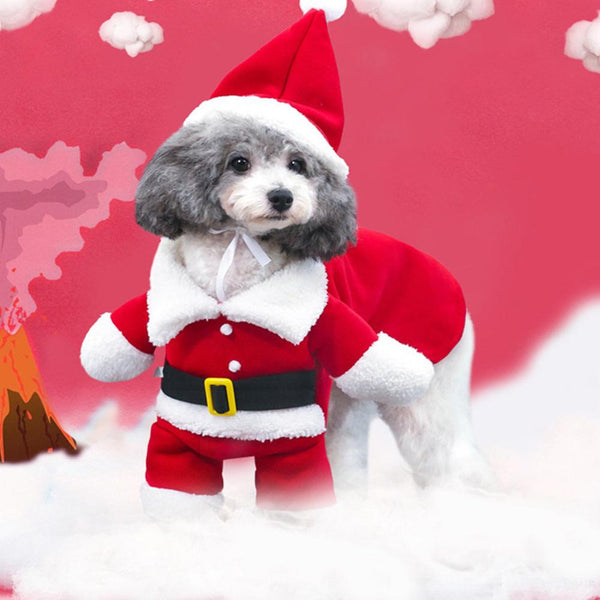 Mejor Pets Lovely Christmas Pet Santa Claus Suit Costumes