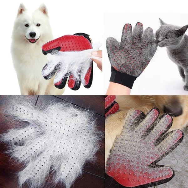 Mejor Pets Pet Cat Grooming Gloves Dog Hair Remover Gentle Deshedding Brush Comb