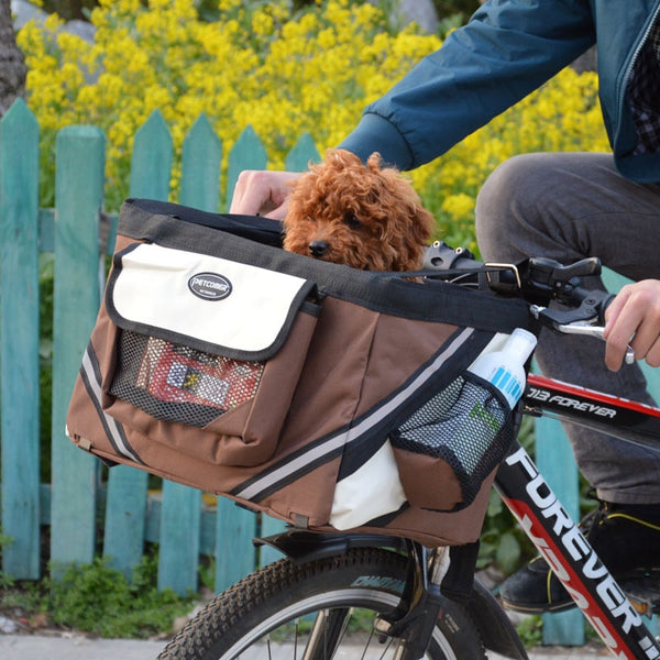 Mejor Pets Portable Pet dog bicycle carrier bag basket Puppy Dog Cat Travel bike carrier