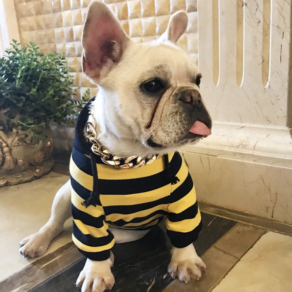 Mejor Pets Striped Clothing for Dog Coat Pet Dog Clothes Puppy Hoodies