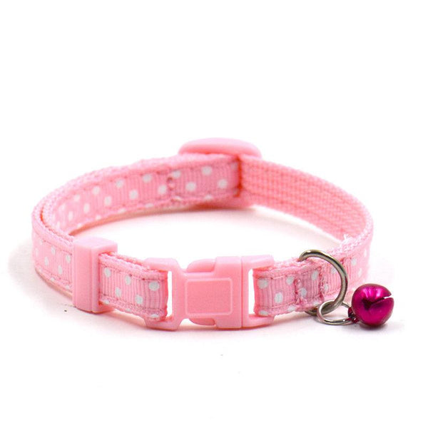 Sale 1Pc New Adjustable Dot Printed Little Dog Collars Cat Puppy Pets Supplies