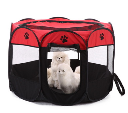 Mejor Pets Dog or Cat 8-side Foldable Pet tent Dog House Cage Dog Cat Tent Playpen Puppy Kennel