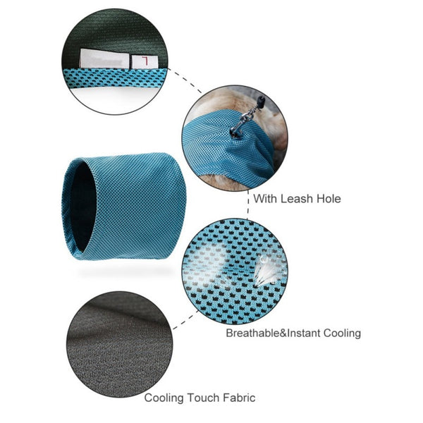 Mejor Pets Instant Ice Cooling Dog Bandana Scarf for Pet small dogs