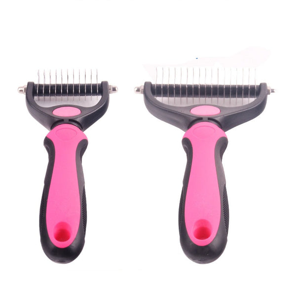 Mejor Pets Hair Removal Comb for Dogs Cat Detangler Brush Grooming Tool.