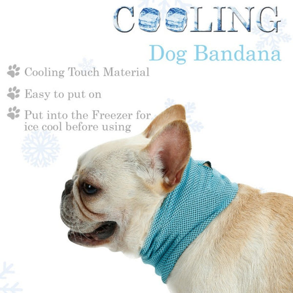 Mejor Pets Instant Ice Cooling Dog Bandana Scarf for Pet small dogs