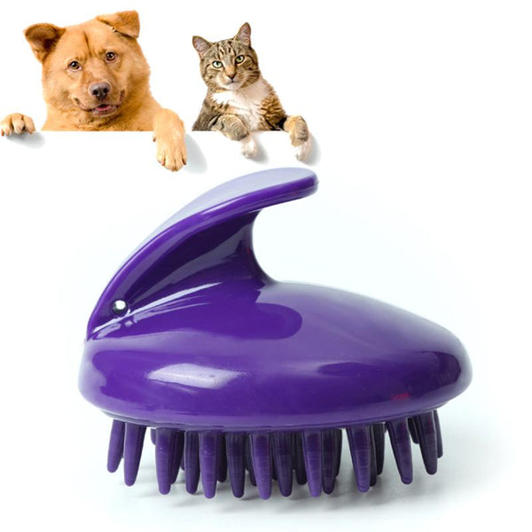 Soft Silicone Pet Cat Dog Grooming Brush Hair Remover Clean Comb Rake Tool
