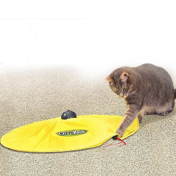 Mejor Pets Cat Toys 4 Speeds Cat Toy Undercover Mouse Fabric Cat's Meow Interactive Electronic Toy