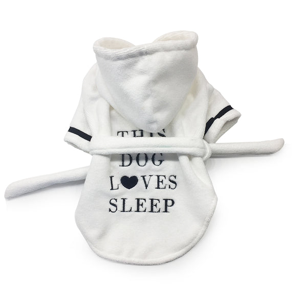 Mejor Pets Luxury Silk Dog Pajamas Bathrobe Cute Indoor Soft Pet Comfort Costumes XS XL