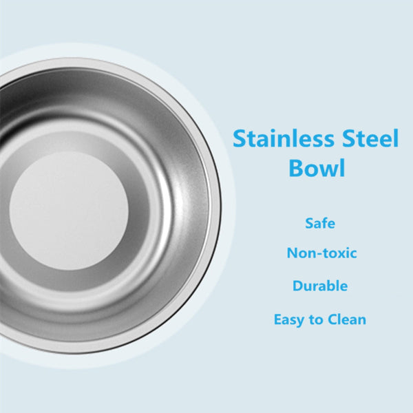 Mejor Pets Dog Food Double Bowl Pet Products Stainless Steel Pet Bowl Pet Feeding Tool