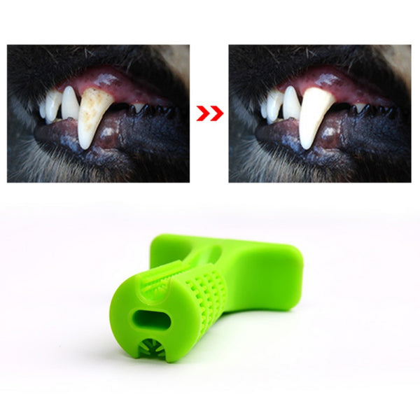 Mejor Pets Dog Toothbrush Dog Brushing Stick Tooth Cleaning World\'s Most Effective Dog Toothbrush Pets Oral Care