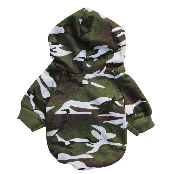 Mejor Pets Dog Clothes Small Pet Camouflage Hoodie Winter Warm Sweatshirt T-shirt