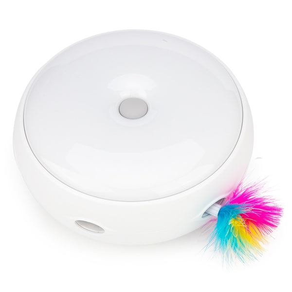 Mejor Pets Electric Cat Toy Smart Teasing Cat Stick Crazy Game Spinning Turntable