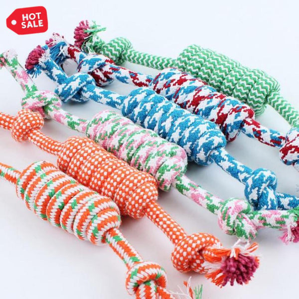 Mejor Pets 1 Pcs 27CM Dog Toys Funny Cotton Rope Toy Chew Toys Random Colors