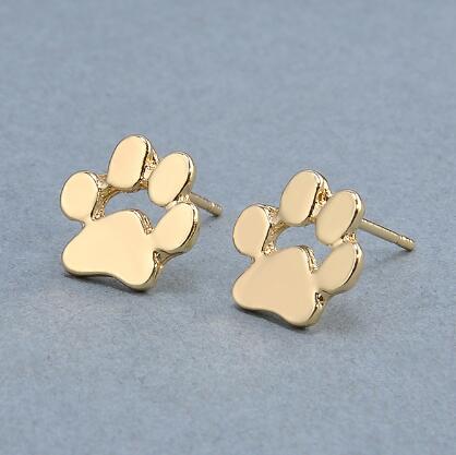 Mejor Pets Cute Cat Dog Pow Stud Earrings