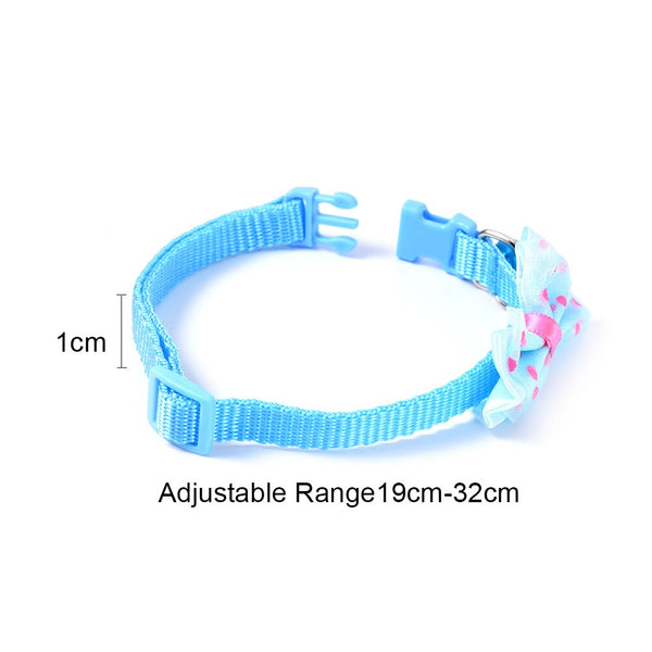 Mejor Pets Dog or Cat or Puppy Bowknot Design Nylon Collars