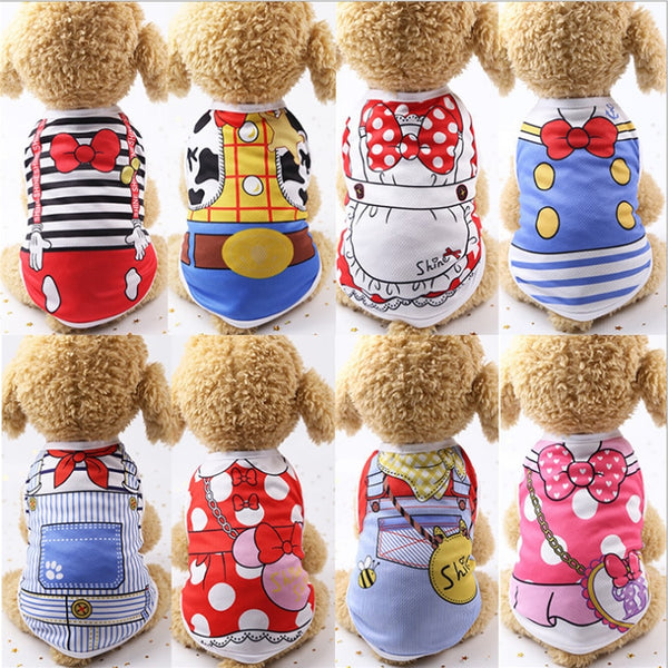 Mejor Pets Dog Clothes Summer Pet Shirts For Dogs Costume Cat Clothing