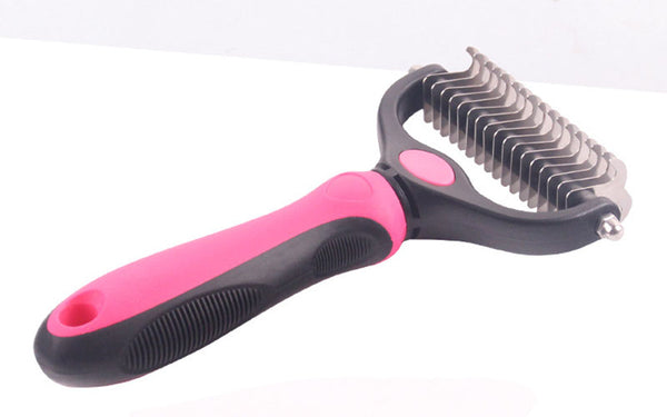 Mejor Pets Hair Removal Comb for Dogs Cat Detangler Brush Grooming Tool.