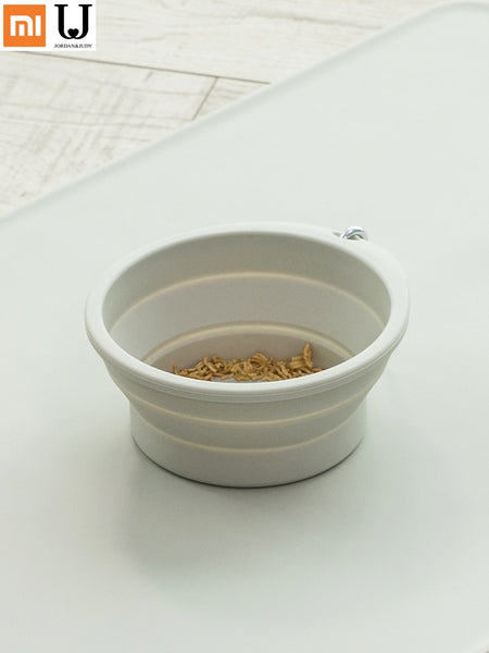 Mejor Pets Folding Pet Feeding Bowl Foldable Cat Dog Food Container