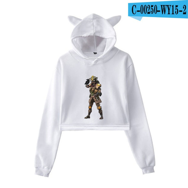 Mejor Pets Print Hoodies Sweatshirts Women Cat ears with hood hoodies
