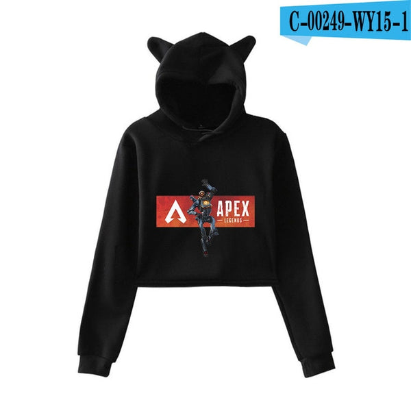 Mejor Pets Print Hoodies Sweatshirts Women Cat ears with hood hoodies