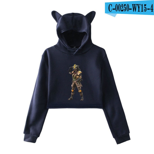 Mejor Pets Print Hoodies Sweatshirts Women Cat ears with hood hoodies
