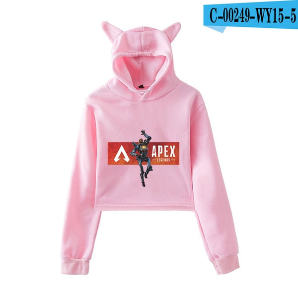 Mejor Pets Print Hoodies Sweatshirts Women Cat ears with hood hoodies