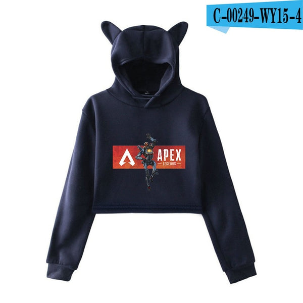 Mejor Pets Print Hoodies Sweatshirts Women Cat ears with hood hoodies