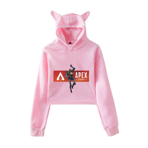 Mejor Pets Print Hoodies Sweatshirts Women Cat ears with hood hoodies