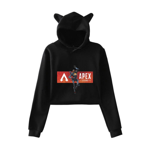 Mejor Pets Print Hoodies Sweatshirts Women Cat ears with hood hoodies
