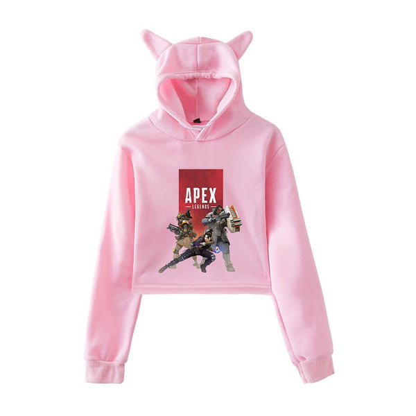 Mejor Pets Print Hoodies Sweatshirts Women Cat ears with hood hoodies