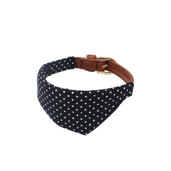 Mejor Pets Dot Small Dog Collar Bandana Soft Leather Dog Leash Cute Bow Cat Collar Pet Teacup.