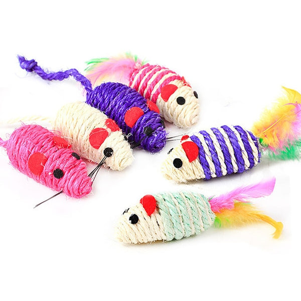 Mejor Pets Pet Cat Toy Interactive Toy Stick Feather Wand With Small Bell Mouse Cage Toys