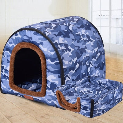 Mejor Pets New Warm Dog House Comfortable Print Stars Kennel