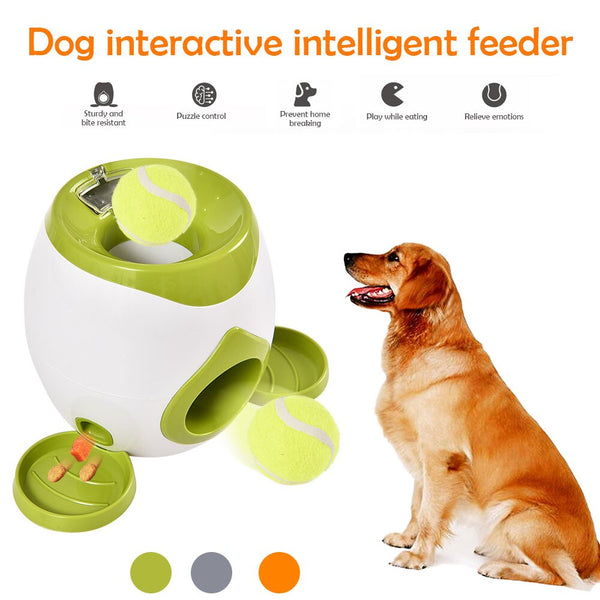 Mejor Pets Dog Pet Toys 2 In 1 Tennis Launcher Automatic Throwing Machine