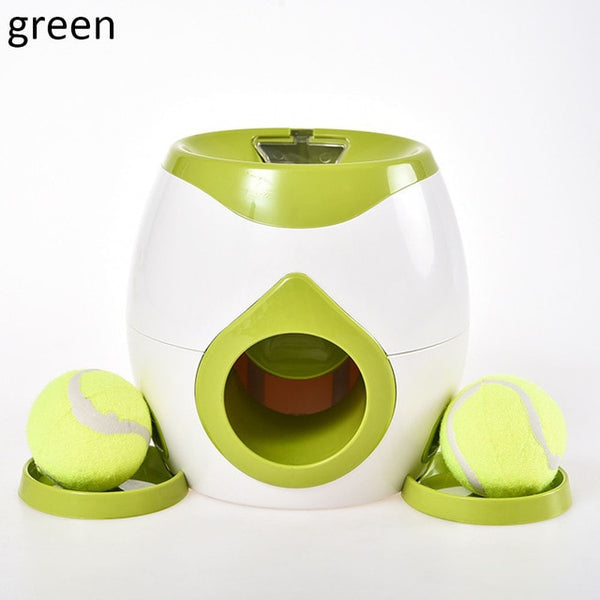 Mejor Pets Dog Pet Toys 2 In 1 Tennis Launcher Automatic Throwing Machine