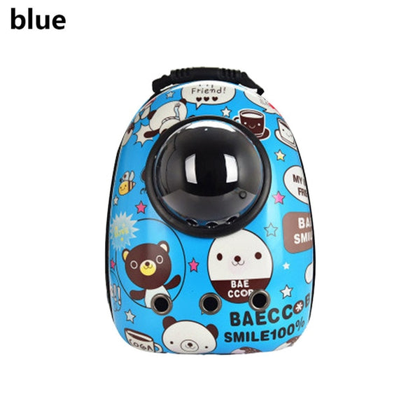 Mejor Pets Space Capsule Pet Dog Cat Backpack Travel Cat Carrier Double Shoulder Bag
