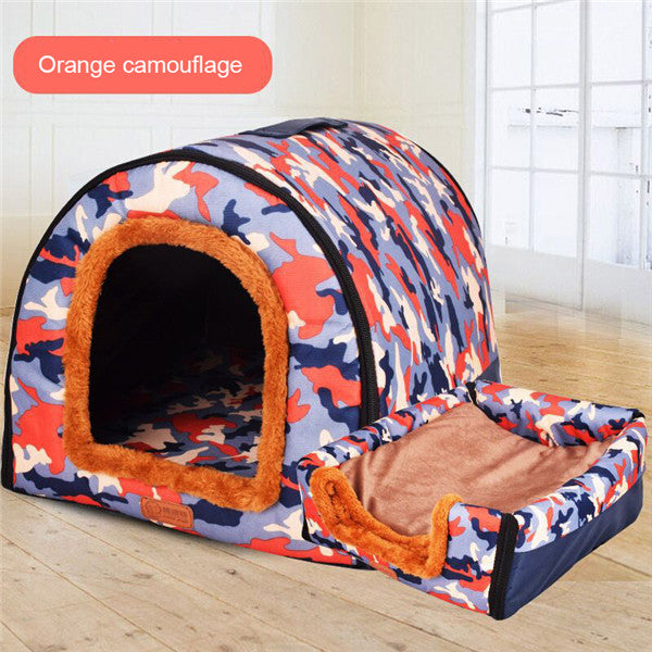 Mejor Pets New Warm Dog House Comfortable Print Stars Kennel