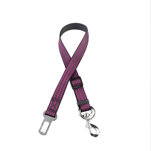 Reflective pet seat belt nylon dog traction rope keep pet's safety in car dog car seat belts high quality B43