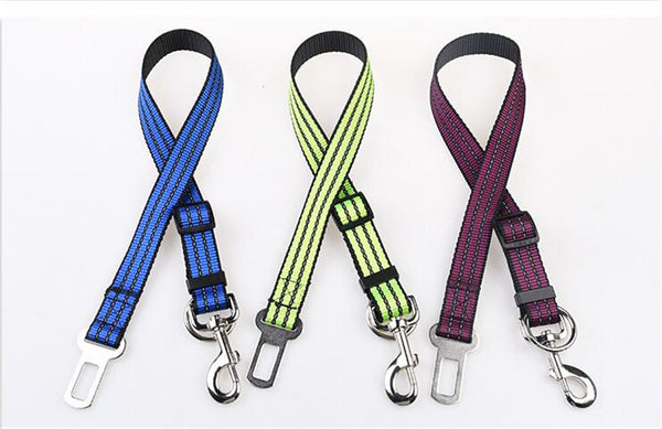 Reflective pet seat belt nylon dog traction rope keep pet's safety in car dog car seat belts high quality B43